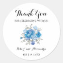 Search for thank you for coming wedding stickers Floral