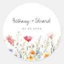 Search for wildflower stickers Elegant modern floral