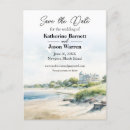 Search for beach wedding save the date postcards Coastal