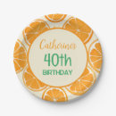 Search for orange fruit plates Birthday party