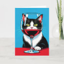 Search for red wine birthday cards Cat