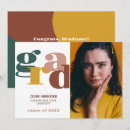 Search for retro graduation announcement cards Colorful