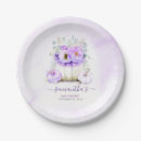 Search for violet floral plates White