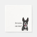 Search for dog cocktail wedding napkins Puppy
