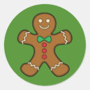 Search for gingerbread stickers Green