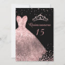 Search for black dress quinceanera invitations Tiara