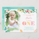 Search for island birthday invitations Tropical flowers