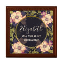 Search for bridesmaid gift boxes Black