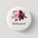 Search for bridesmaid buttons Burgundy
