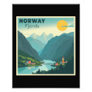 Search for norway travel posters Norwegian fjords