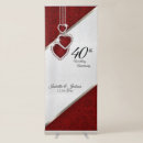 Search for ruby anniversary decorations banners Red