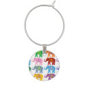 Search for elephant wine charms colorful