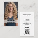 Search for recruitment agency business cards Headhunter
