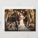 Search for best day ever thank you cards Bride and groom