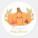 Search for little pumpkin baby shower stickers Halloween