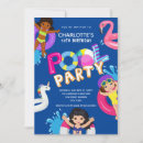 Search for swim party invitations For kids