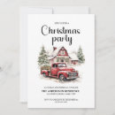 Search for vintage christmas invitations Red truck