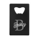 Search for monogrammed bottle openers For her