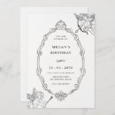 Search for angel birthday invitations Vintage