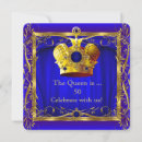 Search for royal blue gold 50th birthday invitations Elegant birthday party