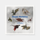 Search for dragons napkins party