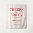 Search for 40th birthday backdrops Cheers to 40 years