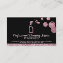 Search for sparkling clean business cards Housekeeper