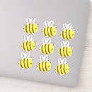 Search for cute bee stickers Yellow