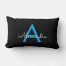 Search for blue and black pillows For her