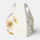 Search for sunflower favor boxes Watercolor floral