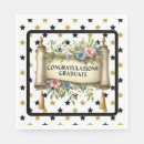 Search for graduation plates and napkins Black