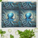 Search for octopus kitchen towels Blue