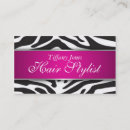 Search for zebra print business cards Nail technician