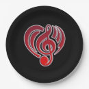 Search for music notes paper plates Band
