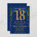 Search for royal blue 18th birthday invitations Party