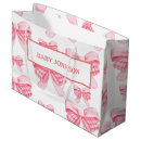 Search for baby girl gift bags Pink bow