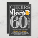Search for cheers to 60 years invitations Cheers and beers