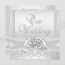 Search for diamonds and pearls wedding invitations Modern
