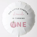 Search for pink pumpkin birthday balloons Watercolor