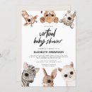 Search for zoom baby shower invitations Woodland animals