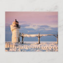 Search for michigan lighthouse postcards Winter