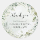 Search for sage green wedding stickers Thank you