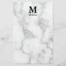 Search for black and white stationery paper Monogrammed
