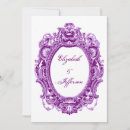 Search for royal purple wedding invitations Ornate