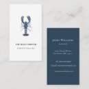 Search for seafood business cards Lobster