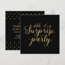 Search for gold and black 50th anniversary invitations Surprise party