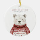 Search for holiday polar bear ornaments Festive