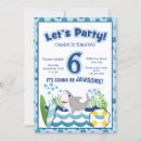 Search for shark birthday invitations Animals