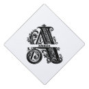 Search for letter graduation cap toppers Initials