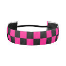 Search for checkered headbands Hot pink